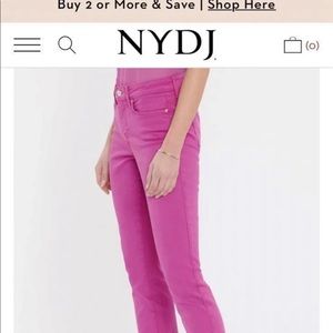 NYDJ Chloe Capri jean marisol mangenta